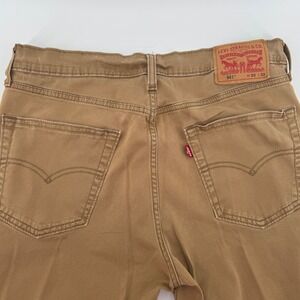 Levis 541 Pants Jeans Men 33x32 Denim Stretch Tan Khaki Athletic Taper (34x30)